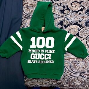 Toddler green Gucci hoodie